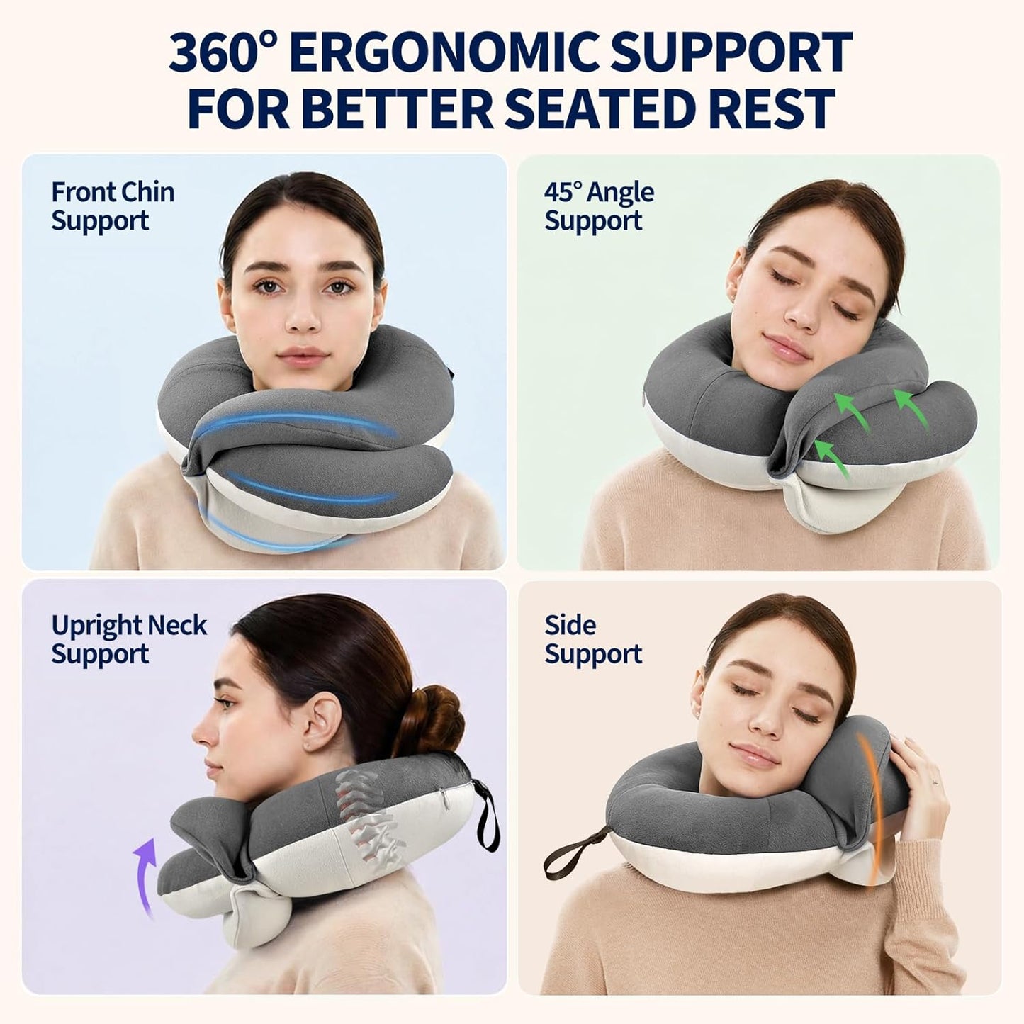 Memory Foam Travel Neck Pillow – Comfortable Neck Support for Every Journey