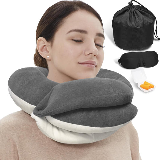 Memory Foam Travel Neck Pillow – Comfortable Neck Support for Every Journey